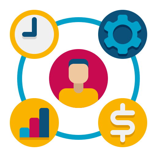 Klassisches Projektmanagement Illustration